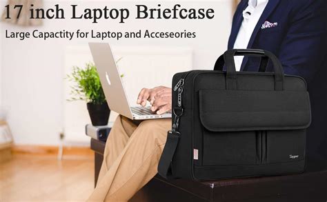 Taygeer Laptoptasche 17 Zoll Große Aktentasche Laptop Schultertasche