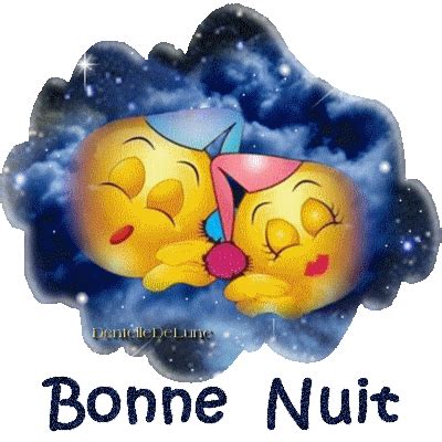 Anim Bonne Nuit Avec Couple De Smileys Les Gifs Anim S De