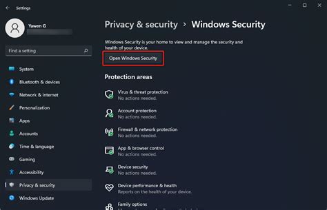 Windows Security Actions Recommended Windows