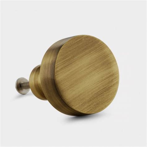 Brass Round Door Knobs In Antique Gold Pushka Home