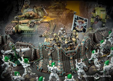 Warhammer 40k New Astra Militarum Defensive Line Terrain Teased