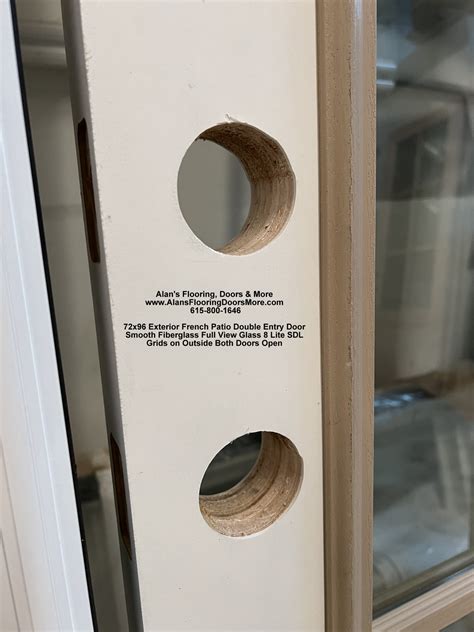 72 in. x 96 in. Exterior French Patio Double Entry Door, Smooth