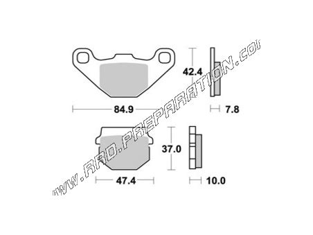 Pastillas De Freno Delanteras Y Traseras Ap Racing Para Adly Super