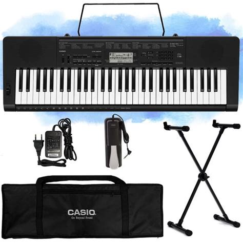 Kit Teclado Casio Ctk Musical Completo Pedal Teclado