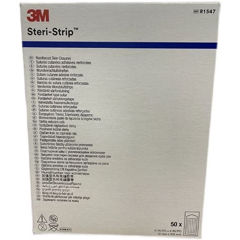 3M Steri Strip R1547 Reinforced Skin Closures 免縫膠帶 12mm x 100mm 50包 盒