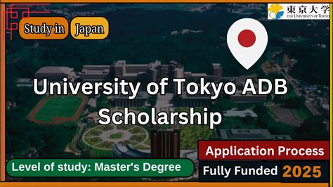 University Of Tokyo Adb Scholarship 2025 In Japan Fully Funded