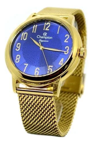 Reloj Impermeable Original Blue Gold Champion Para Mujer Mercadolibre