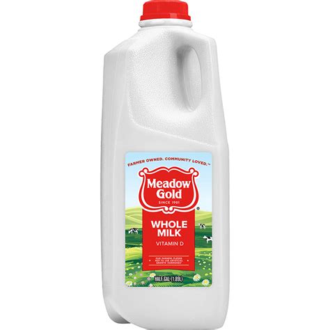 Whole Milk Plastic Half Gallon Meadow Gold® Dairy