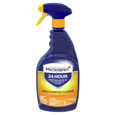 Microban Hour Multi Purpose Cleaner And Disinfectant Spray Citrus