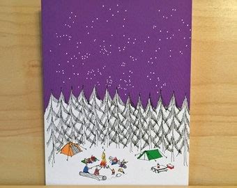 Camping card | Etsy