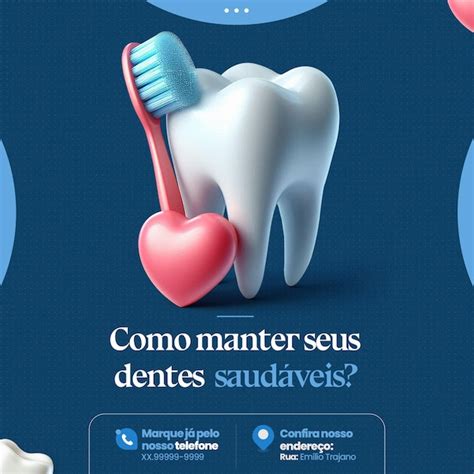 Como manter os dentes saudáveis PSD Premium gerado IA