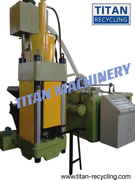 Vertical Metal Chip Aluminum Chip Briquetting Machine China Hydraulic