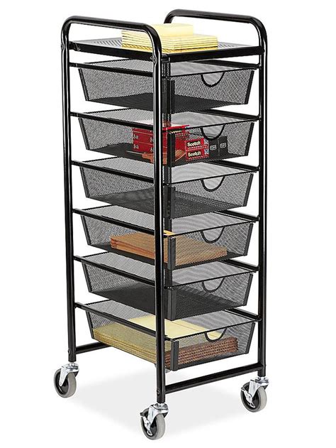 Organizer Cart in Stock - ULINE | Organization cart, Office supply organization, Organization