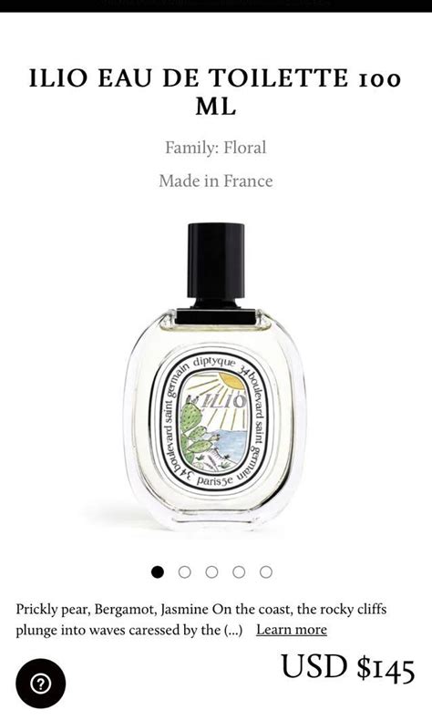 Diptyque Ilio Edt Limited Edition Ml