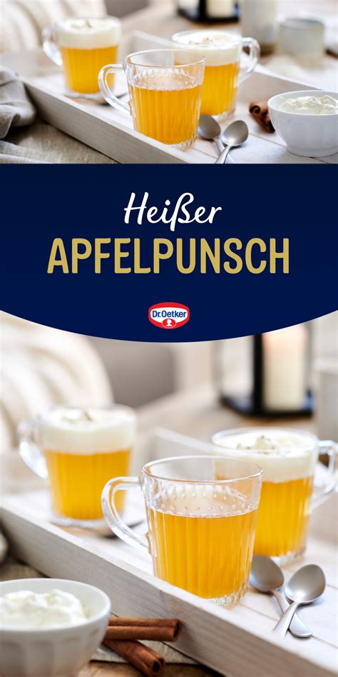 Apfelpunsch Rezept Dr Oetker Rezept In 2024 Punsch Apfelpunsch