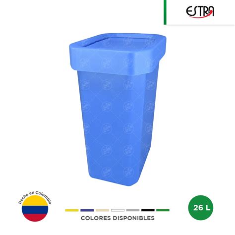 Bote de basura tapa vaivén Estrabins 26 L Regiobin