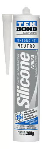 Pegamento De Silicona De Uso General Tekbond Grey Construction 280 G