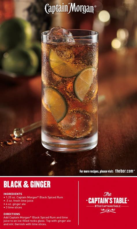 Recipe For Captain Morgan Black And Ginger Easy Mixed Drinks