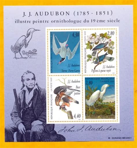 Timbres De France Bloc Feuillet N Audubon Neuf Sans Charniere Eur