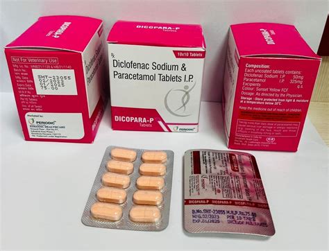 Diclofenac Sodium Paracetamol Tablets Mg At Rs Box In Panchkula