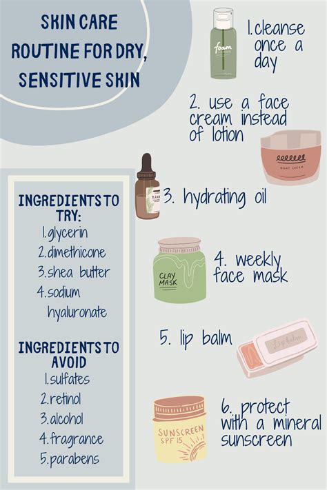 Best Skin Care Routine For Dry Sensitive Skin Dry Skin Routine Best Skin Care Routine