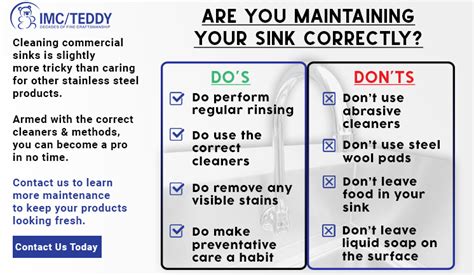 The Dos And Donts Of Stainless Steel Sink Maintenance Imc Teddy