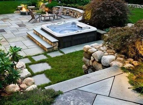 36 Stunning Hot Tub Ideas For Your Backyard Circledecorist Hot Tub Landscaping Hot Tub