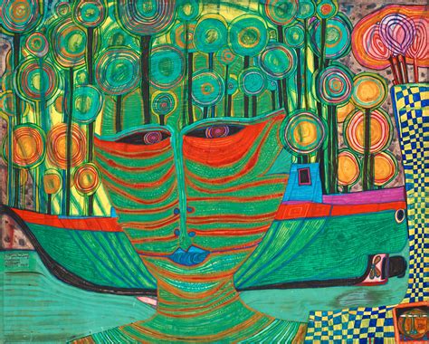 Friedensreich Hundertwasser Columbus Landed In India Bukowskis