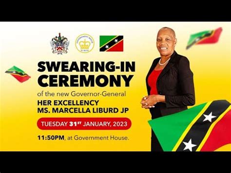 Swearing Of The New Governor General Of St Kitts Nevis H E