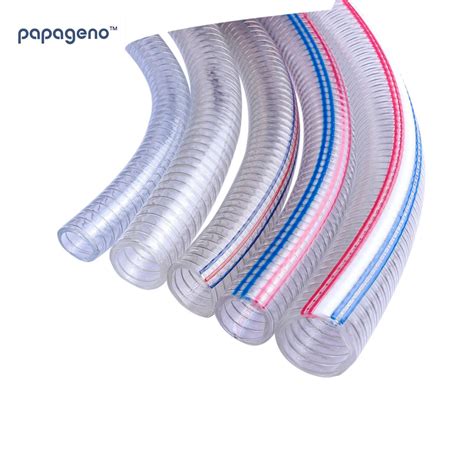 Spiral PVC Steel Wire Reinforced Hose Coil Steel Wire Pipe China Hose