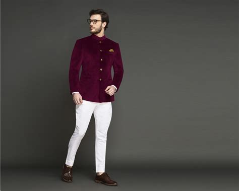 Maroon Velvet Jodhpuri Suit Epicsuitco Elevate Your Style Game