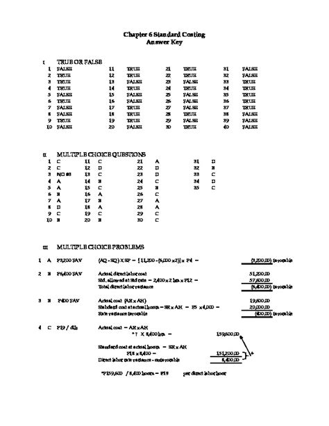 06 Standard Costing KEY PDFCOFFEE