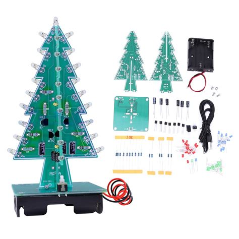 Syrisora 3D Weihnachtsbaum DIY Bausatz Mit Elektronischer Schaltung