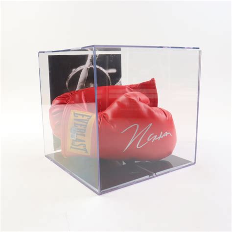 Julio Cesar Chavez Signed Boxing Gloves With Photo Display Case