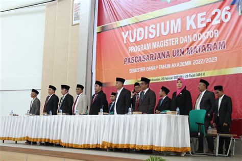 Pascasarjana Uin Mataram Selenggarakan Yudisium Ke Untuk Program