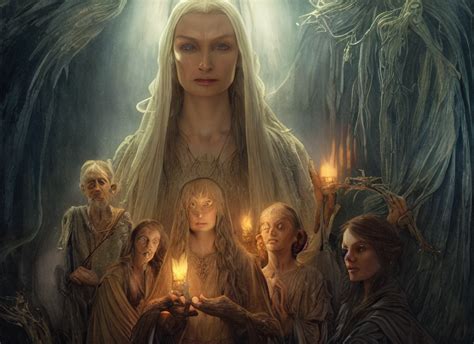 Krea Ai A Dramatic Highly Detailed Render Of The Galadriel