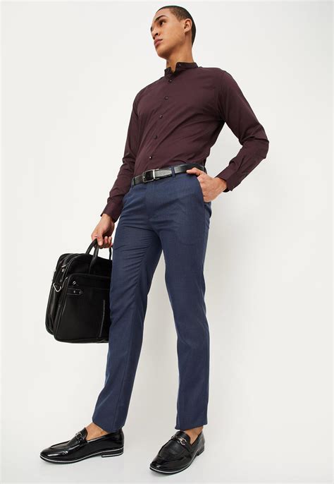 Buy Men Solid Ultra Slim Fit Formal Trousers Online At Just Rs 999 0