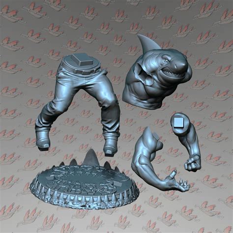 Ripster Scale Street Sharks D Model D Printable Cgtrader