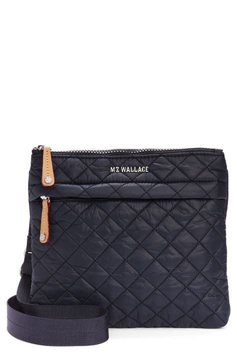 Mz Wallace Metro Quilted Nylon Crossbody Bag In Blue Lyst