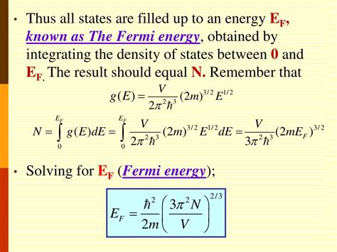 Ppt C Hapter 6 Free Electron Fermi Gas Powerpoint Presentation Free