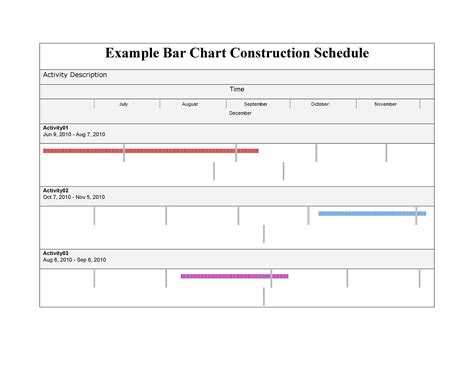 Construction Schedule Template Excel