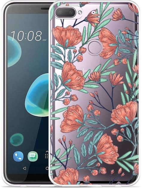 Desire 12 Plus Hoesje Poppy Roses Designed By Cazy Bol