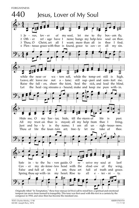 Jesus Lover Of My Soul By Charles Wesley 1700s High Resolution 1800×2700 Hymn Sheet