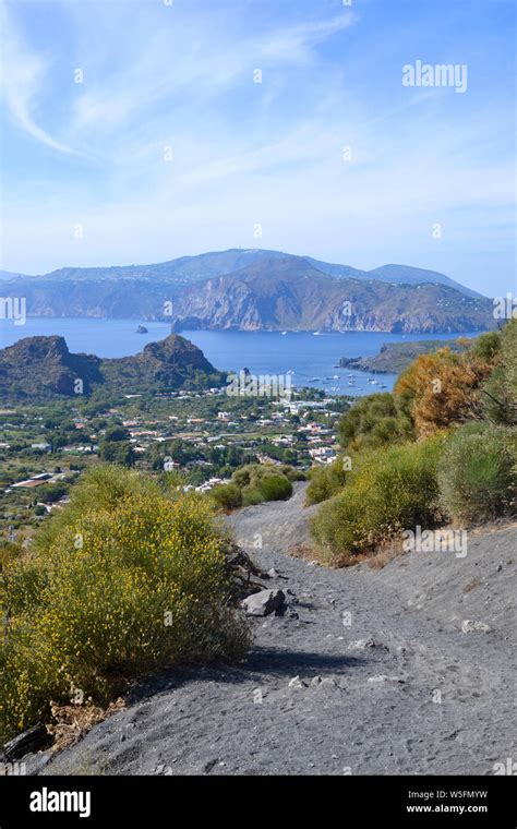 Volcano island in Sicily, Italy Stock Photo - Alamy