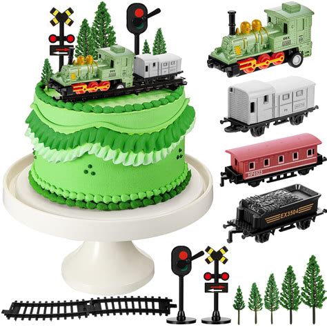 Buy 13 Pieces Train Cake Toppers Train Cake Decorations Train Birthday