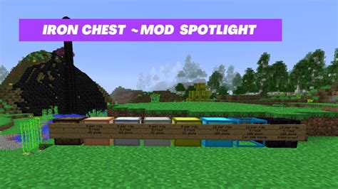 Minecraft Mod Spotlight Iron Chest Mod Tutorial Youtube