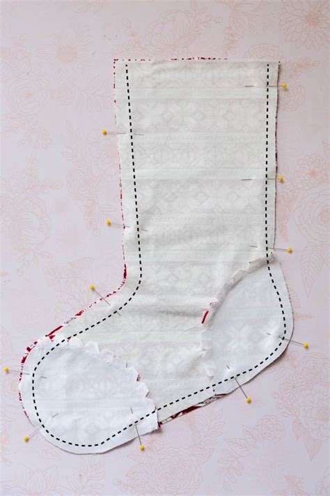 Free Christmas Stocking Sewing Pattern With Toe Patch Christmas