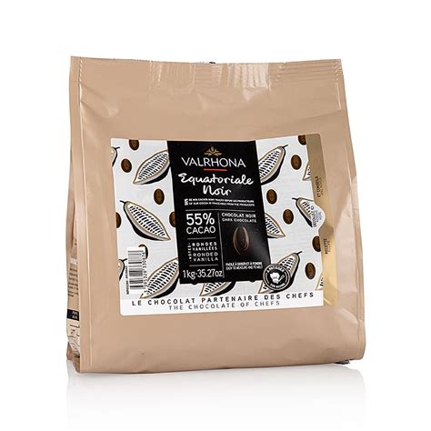 Valrhona Equatoriale Noire Callets Dark Couverture Kg