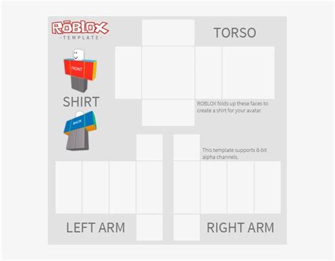 Roblox Clean Shirt Template PNG