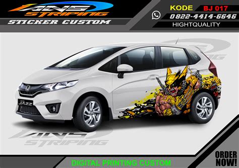 Stiker Mobil Jazz Agya Brio Decal Sticker Mobil Stiker Mobil